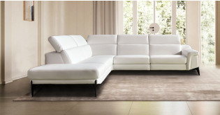 COUNTRY Angle terminal 100% Cuir Relaxation avec têtières Electrique (en option) ou Fixe