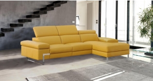 URANUS Angle méridienne 100% Cuir Relaxation avec têtières Electrique (en option) ou Fixe