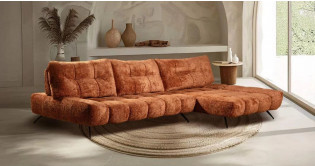 SIMBA canapé tissu entièrement modulable Dossiers Avance-Recule