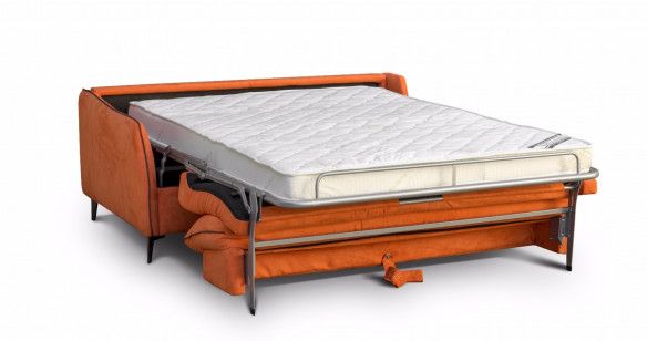 LAURENA convertible Tissu Velours ctel systme express FAST'BED