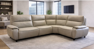 CREATION Canapé d'Angle Relaxation électrique (en option) ou fixe 100% Cuir ou Tissu