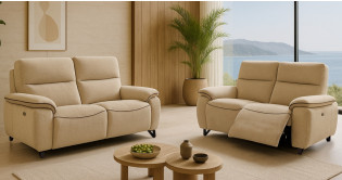 CREATION Canapé Relaxation électrique ou fixe en Tissu ou 100% Cuir